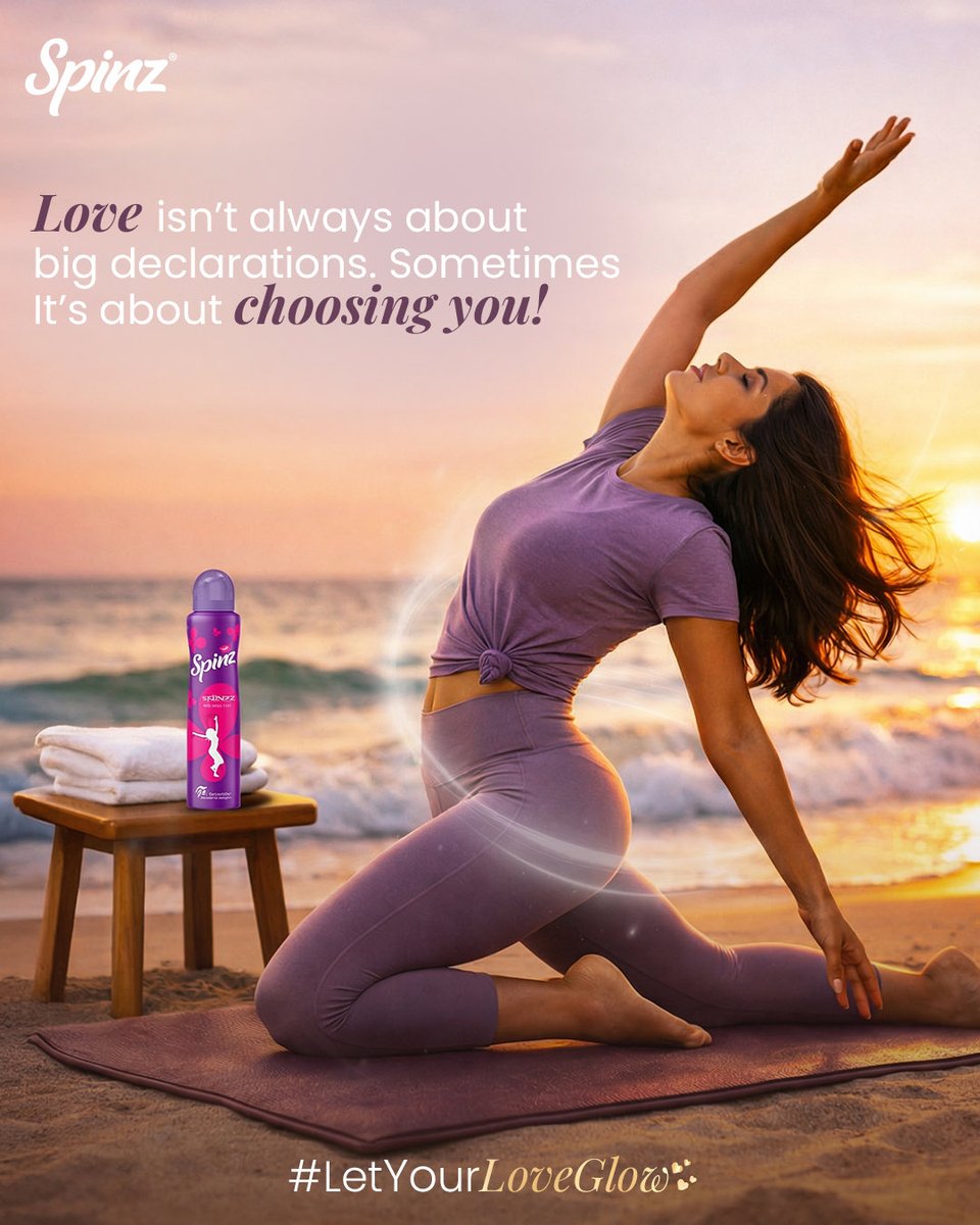 Love isn’t always about big declarations. It’s about choosing you.

#LetYourLoveGlow

#valentinesday #selflove #valentines  #Spinz #cavinkare

[Self Love, Valentines Day, Spinz, Cavinkare, Spinz BB cream, Spinz BB Talc, Spinz DeTan Facepack, Cavinkare, Spinz Deo, Propose Day]
