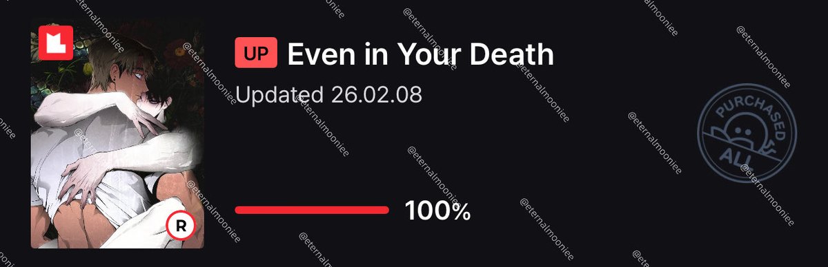 Chapter 13 of <Even in Your Death> is up on LezhinUS!

Please use the official sites to read~

lezhinus.com/en/comic/eveni…