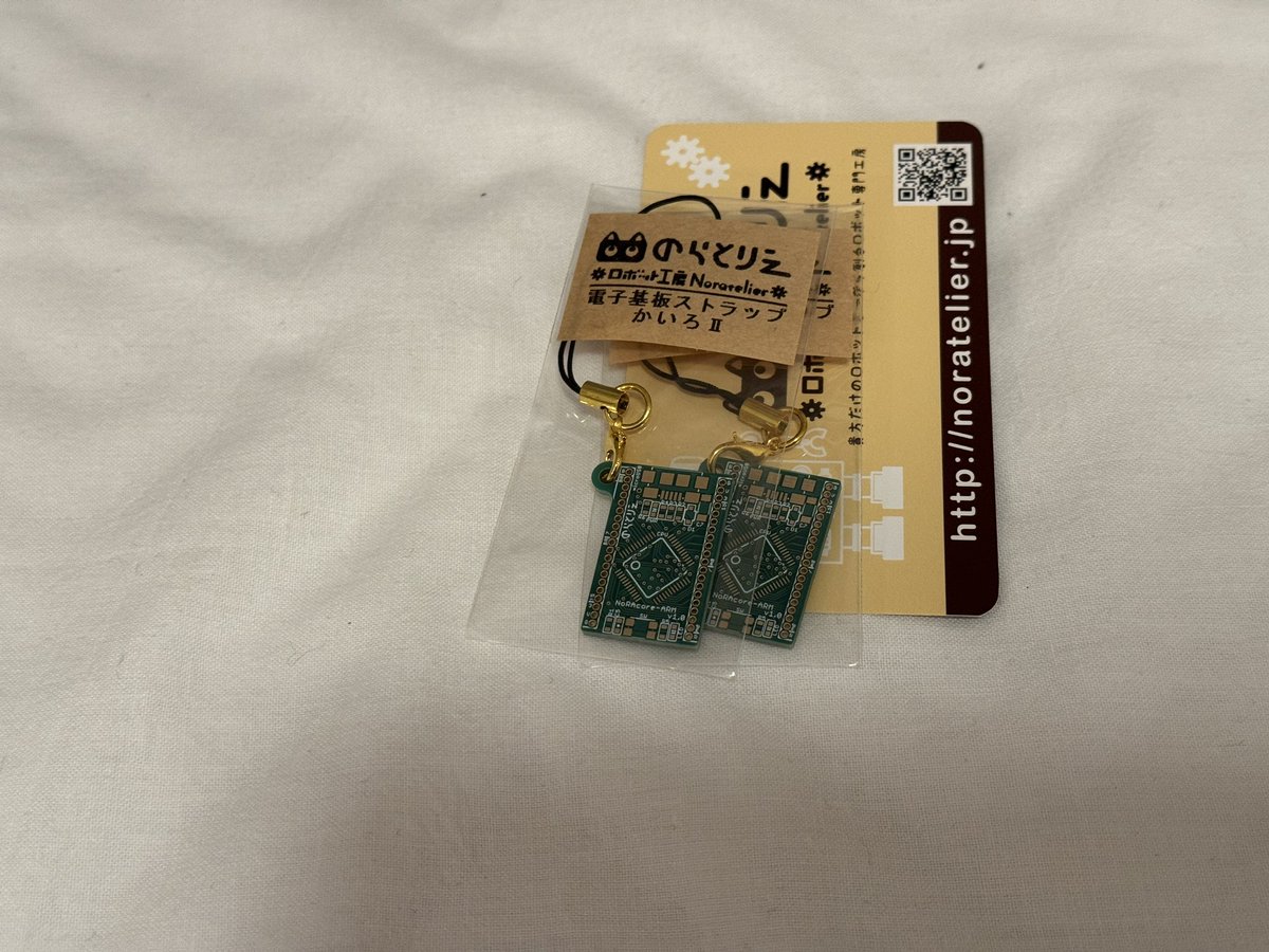 買った物

電子基盤ストラップ
のらとりえさん

おしゃれ
電子工作キットも買おうかと悩んだけど今回は見送った

#WF2026W