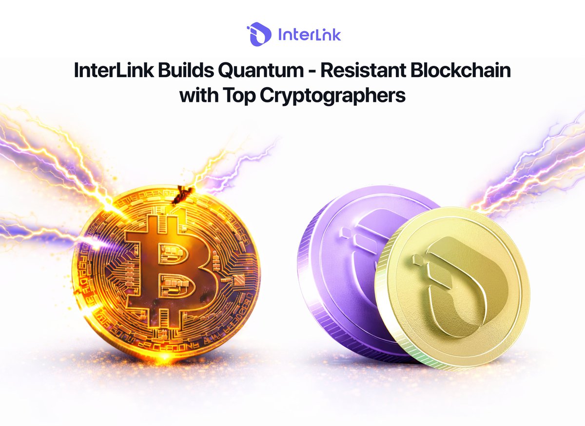 🛡️ InterLink Is Building a Quantum-Resistant Blockchain - With Top Cryptographers

While most projects focus on speed and hype, InterLink is building for decades ahead.

One of the biggest long-term threats to digital assets is quantum computing. As AI accelerates supercomputing