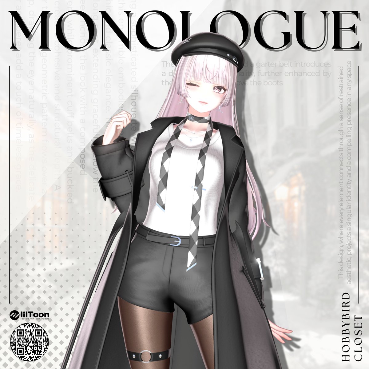 新作『Monologue』リリース前のルミナちゃん試着！

#Hobbybird #VRChat  #booth_pm