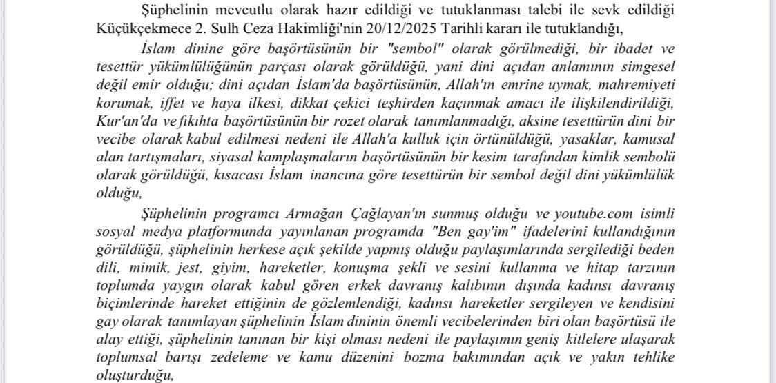 Bedenlerimiz, yönelimlerimiz bizimdir, iktidarın değil!
Her şeyi kendi tekeline almaya çalışan ataerkil iktidar, bu sefer de her birimizin bedenini, yönelimini kendi cinsiyetçi hegemonyasına dahil etmeye çalışıyor. Son yıllarda LGBTİ+’lara  açıkça savaş açan iktidar Murat Övüç'ü