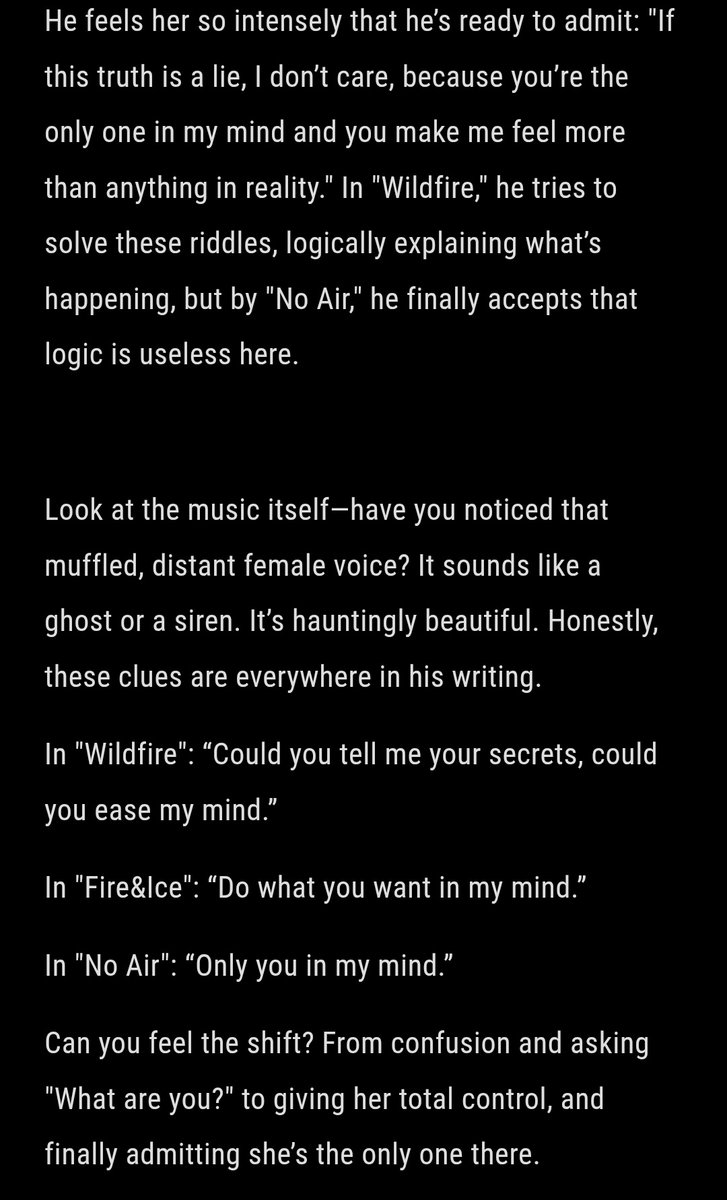 FindMeHW's tweet photo. Is it just me, or does it feel like "Wildfire" and "No Air" aren't written about a real person? It’s as if he’s singing to a phantom who haunts his dreams, or a girl from another dimension. #hyungwon #형원 #noair
#hyungwonnoair https://t.co/rkCQv6ncTM