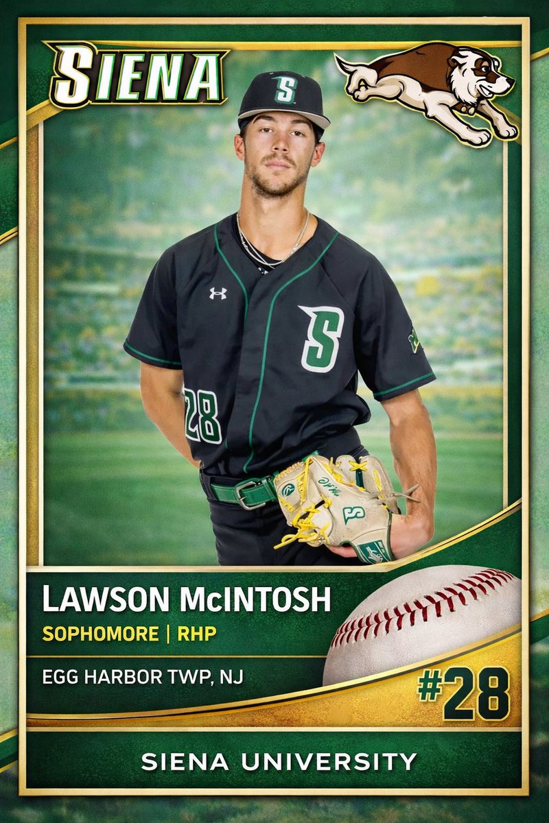 EHTHSbaseball's tweet image. Our next Collegiate Alumni Spotlight is Lawson McIntosh ’24, a Sophomore RHP at Siena University.
Best of luck to Lawson and his Siena Saints teammates this season!
#EHTBaseball #EHTPride #AlumniSpotlight