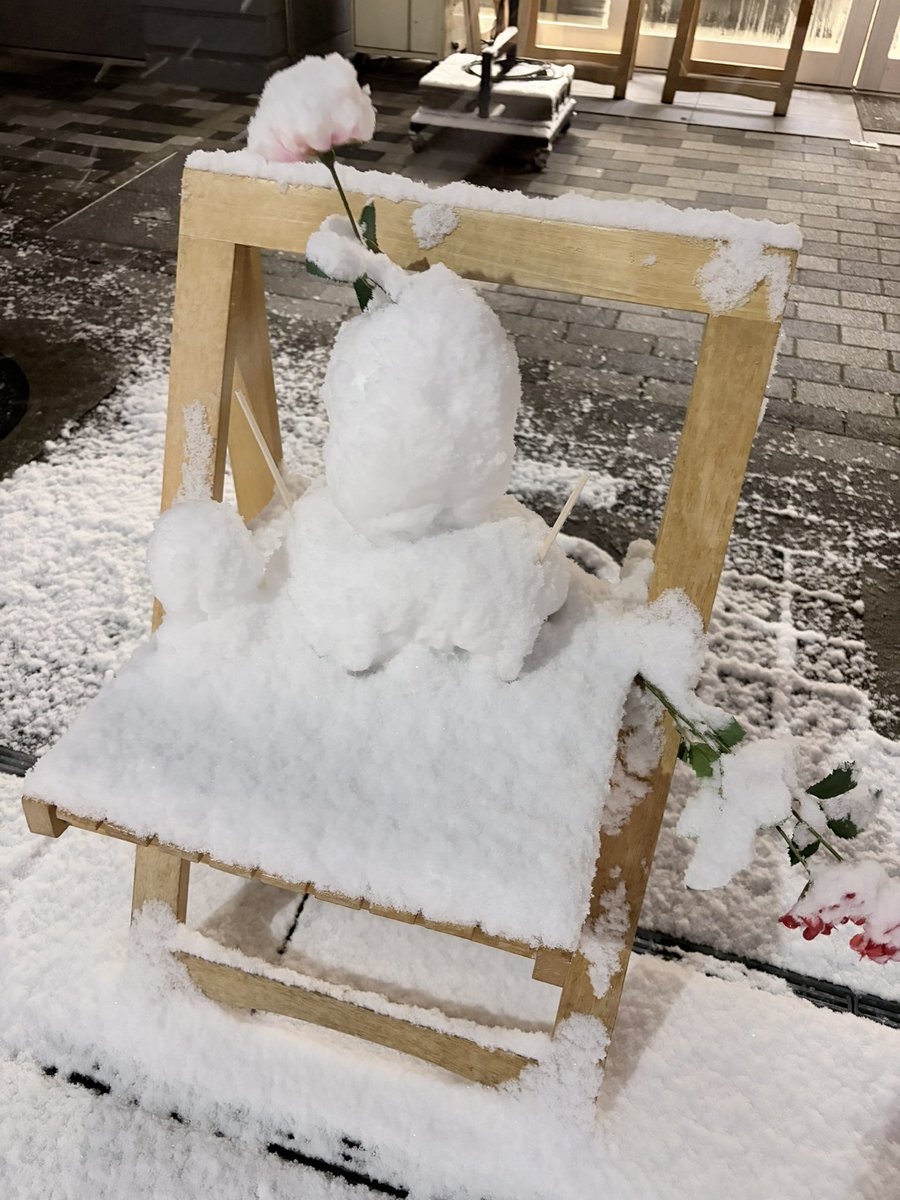 雪すごい🥹