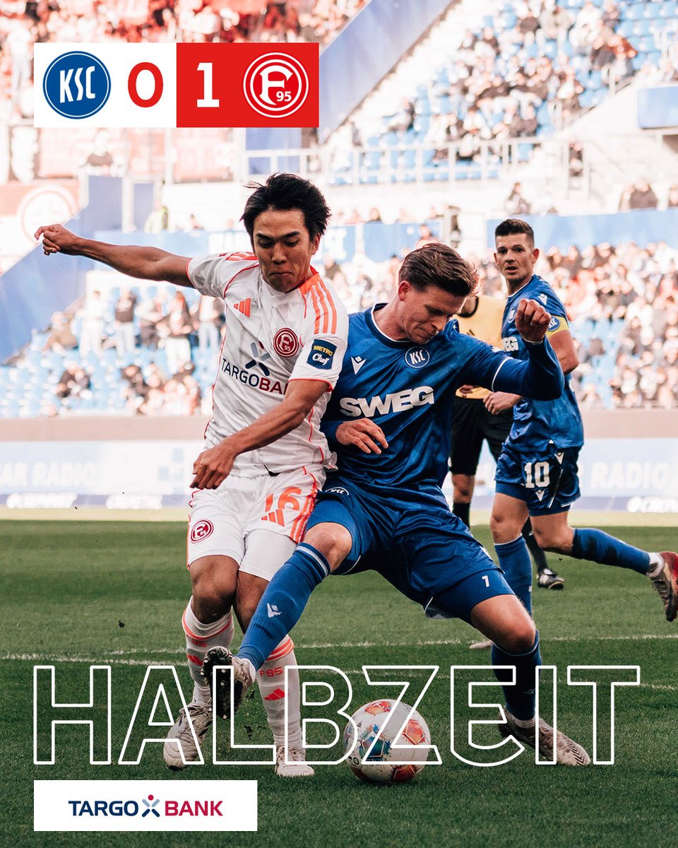 f95's tweet image. Und dann ist Pause ⏸️

#f95 | 🔴⚪️ | #KSCF95 (45.+2)