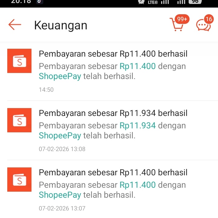 syf_un's tweet photo. @ShopeeID  tolong dong shopi 3 transaksi ini ko tidak meminta pin verifikasi ketika melakukan pembayaran masuknya ke shopeefood buyer, tolong kembalikan saldonya. https://t.co/JHLBQ2w98h