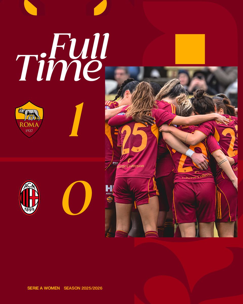 RT <a href="/ASRomaFemminile/">AS Roma Femminile</a>: VINCIAMO NOI!!!!

⚽️ Bergamaschi

#RomaMilan 1-0 | #ASRomaFemminile