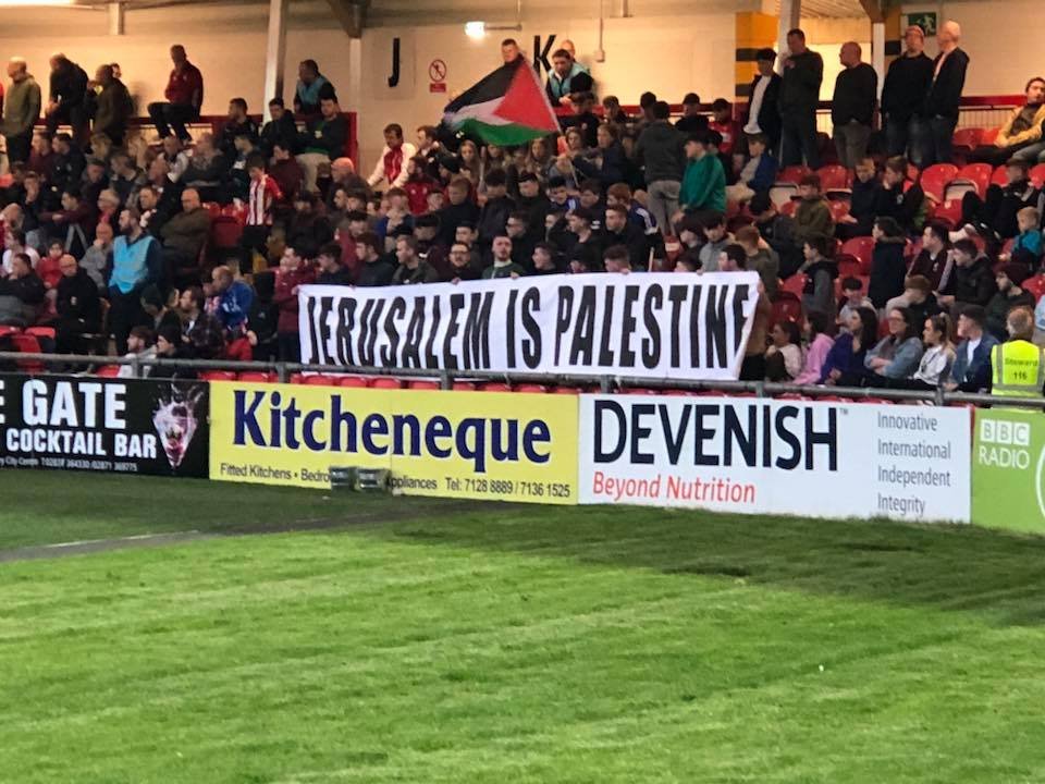❝Jerusalem is Palestine.❞

📍Derry City FC, Ireland