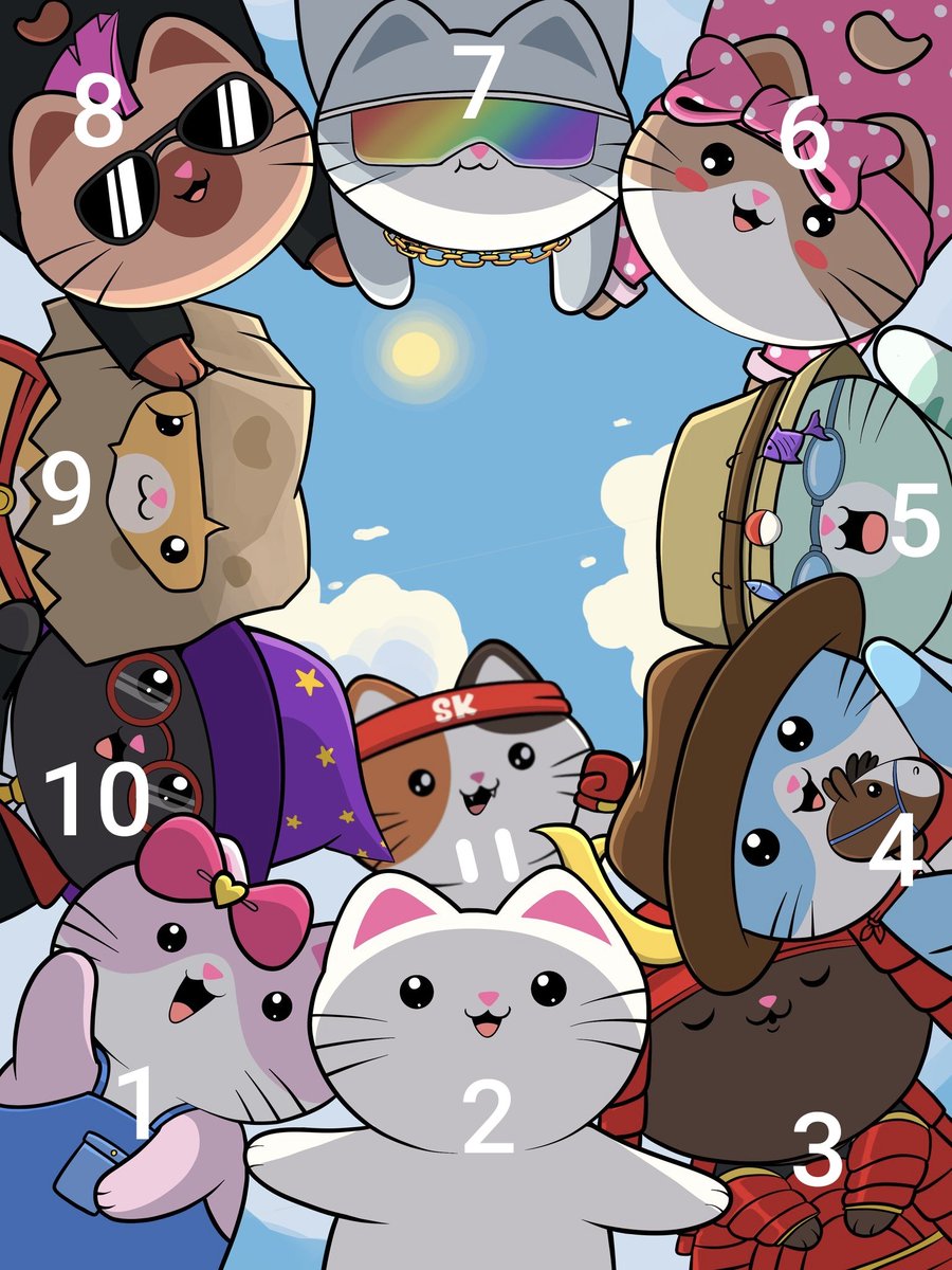 Our first plush keychains are officially being sent to production! 😍

We need the help of our community to choose the first four kitties that will be released to the public.

The kitties with the most comments will be considered for production. Please open the image with the