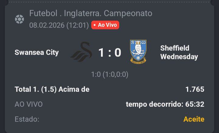 🔥 Live🔥

💎1.5 Gols Casa FT💎