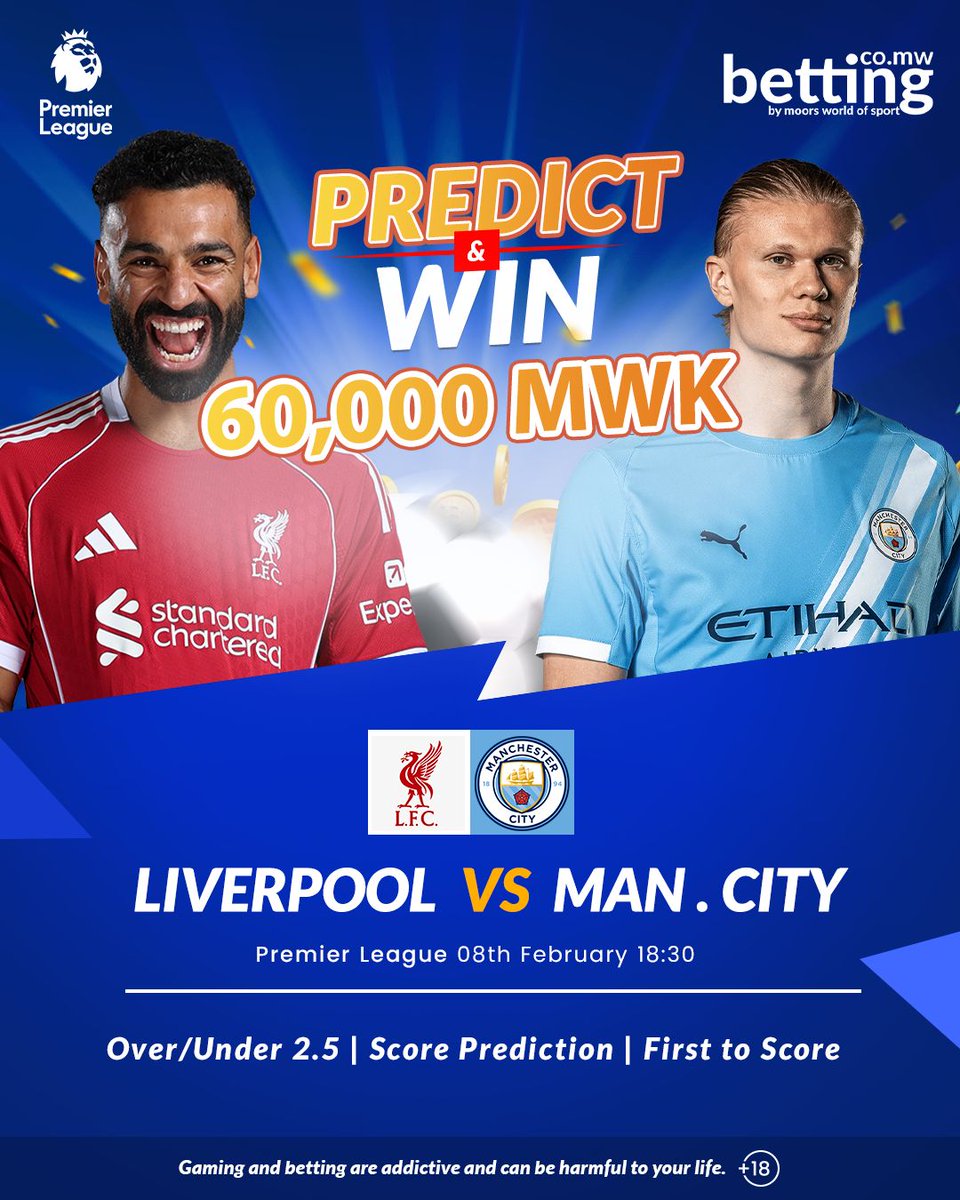 MWOSMalawi's tweet photo. Think you know the outcome? ⚽🔥
Predict & win your share of MWK 60,000 in FREEBETS! 💰🎉
1️⃣ Comment your answer
2️⃣ Like, tag & share
3️⃣ Add your https://t.co/8ITIidWZgm User ID
🔞 18+ Only. Bet responsibly.
#MWOS #TheHomeOfSports #guessscore #predictscore #quiztime https://t.co/WibfZRTxmB