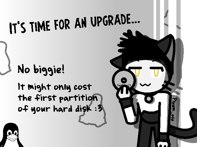 Pluem_plu's tweet photo. A Linux session a day keeps your struggles away!
#furry #furryArts #fursona #switchToLinux https://t.co/WEiq4BMvmG