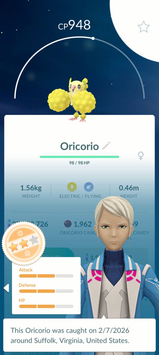 This is how my catch mastery day went. 59 Oricorio, no shinies, no hundos, a 98% and the floor.