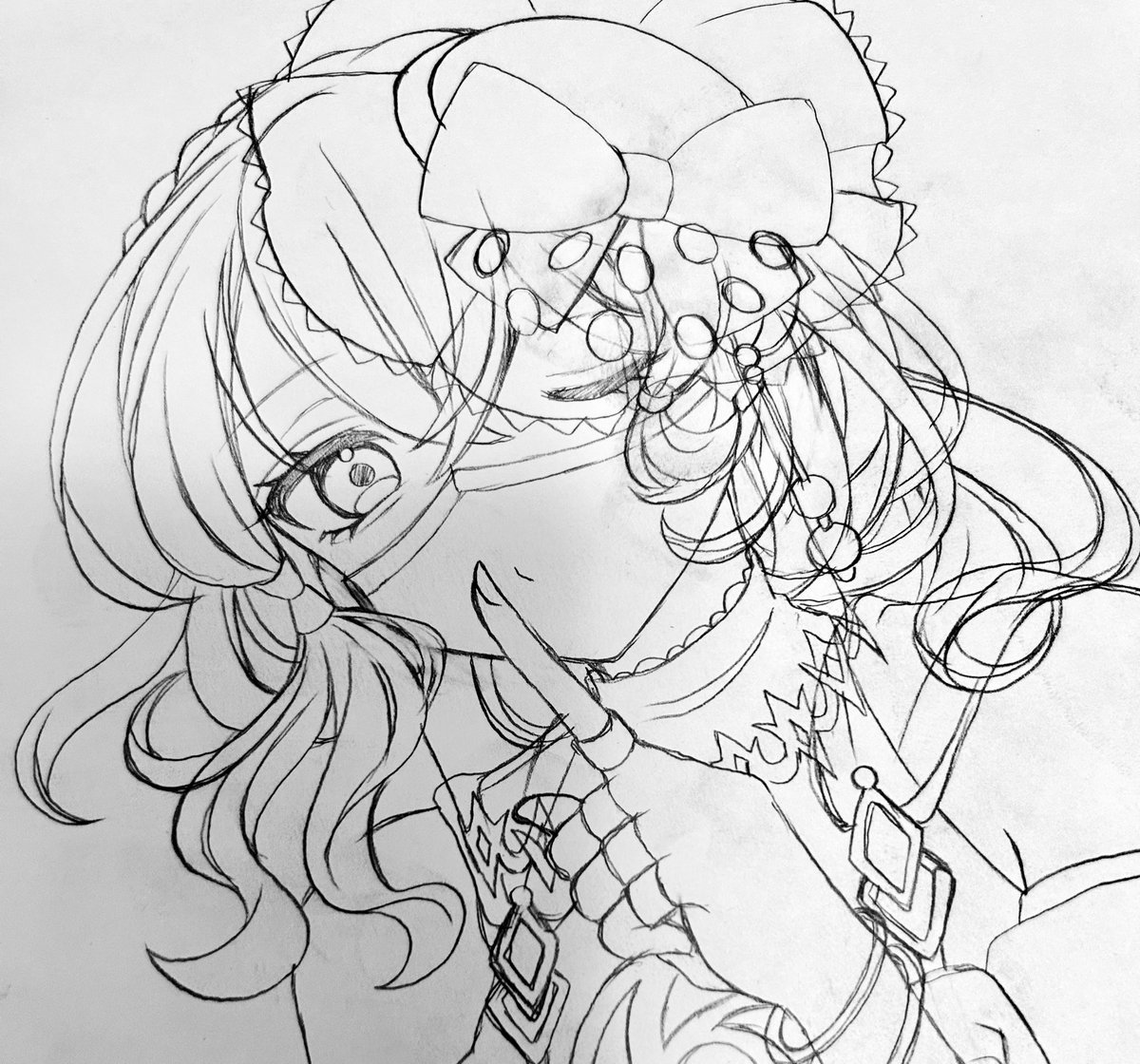putitoma96's tweet photo. アナログデジタルどっちにしようか悩んでる下書きリーチェ https://t.co/Nhj9rew5i9