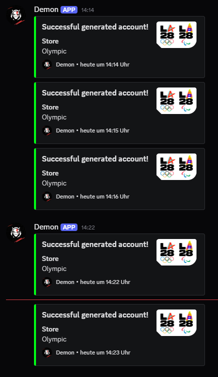 🌟 Join the ride! 🌟
Our LA Olympic Sign Up &amp; Account Gen Script is finally here 🚀
Be part of the journey: whop.com/newdemon
💸 Code OLYMPIC = €5 OFF your first month
⚡ Pokémon Section is being filled with FCFS modules step by step – grow with us!

Don’t miss out, let’s