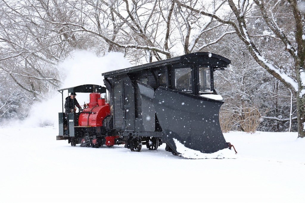 まきば線、今日は雪遊びの一日でした（´∀｀）