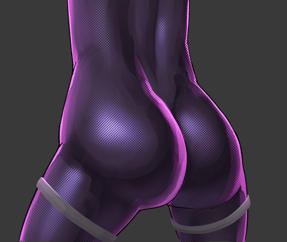 うま味貴婦人さんのラテックス生地がエロすぎたのでなんとか絵で再現できないかやってみた 