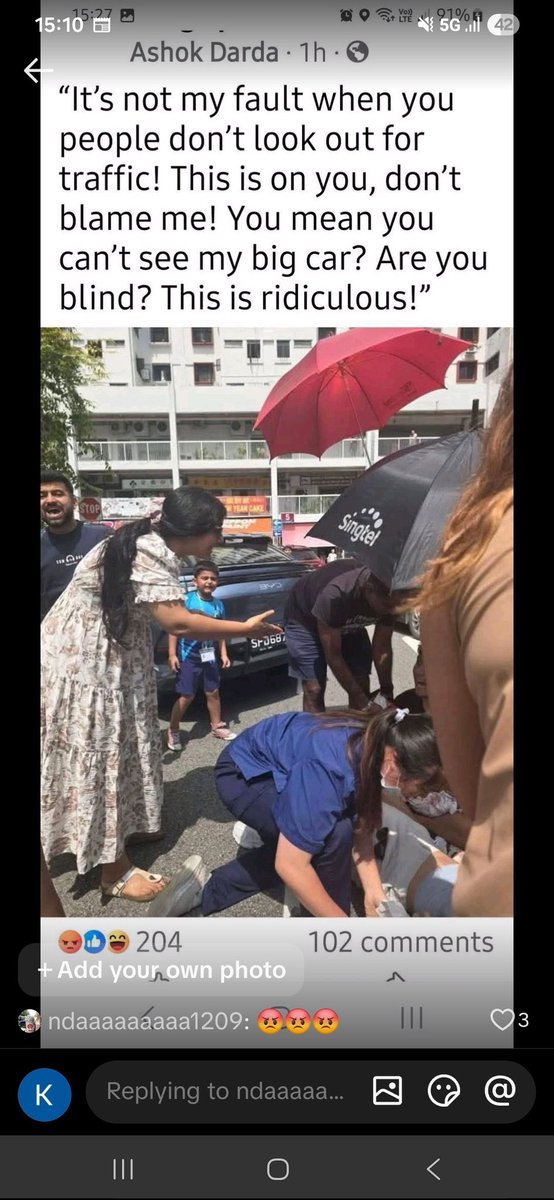 Cerita di Singapore.

Tentang attitude 1 bangsa ni yang “TAK PERNAH SALAH”

Kalau di Malaysia:

Isu Tarian &amp; Perkataan sensitif Agama Hindu➡️ DJ ERA kena mohon maaf di Batu Caves. 

Isu status kuil tanpa izin (Jakel, Sepang) ➡️ Kerajaan kena ganti tanah.

Nampak tak gamenya mcm