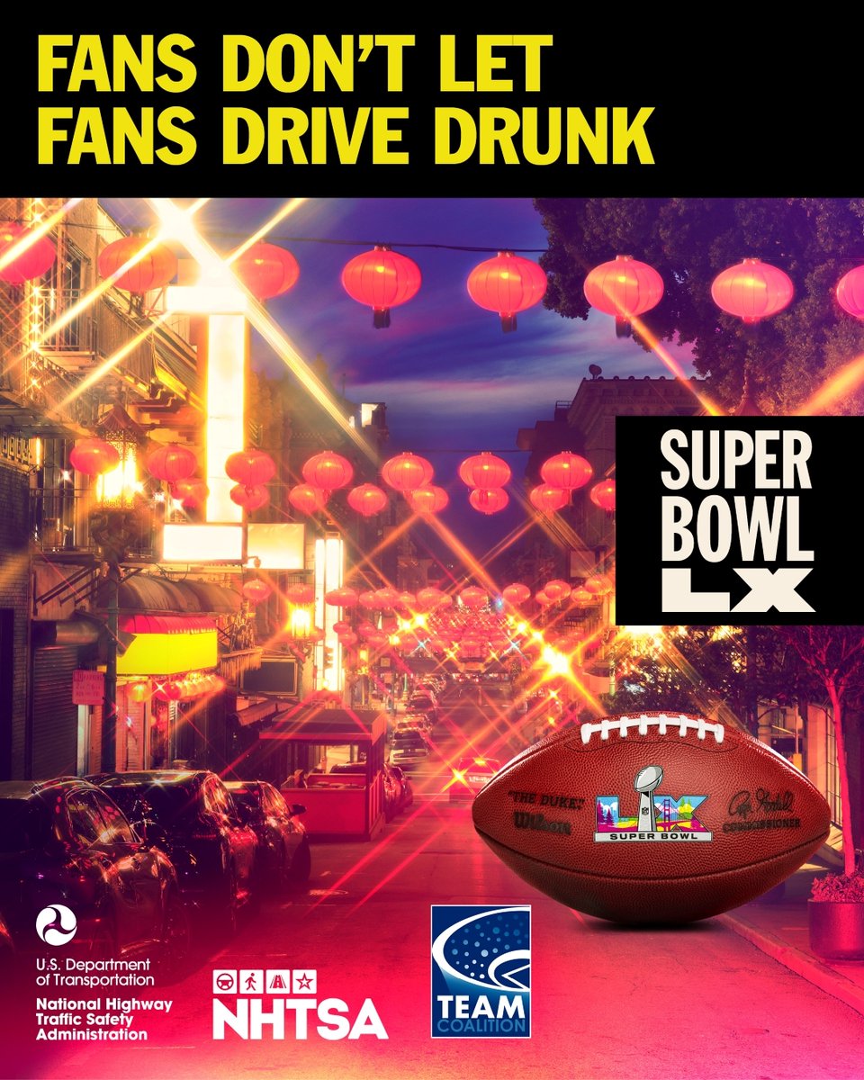 Some game plans are worth sharing: Let others know if you’re the designated driver! 🏈 

Fans Don’t Let Fans Drive Drunk.

#BuzzedDriving #NHTSA
