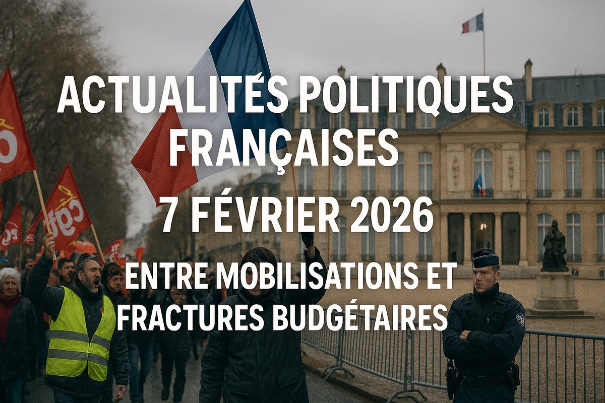 LeFreeCoin's tweet image. lefreecoin.fr/actualites-pol…
Actualités Politiques Françaises du 7 Février 2026 : Entre Mobilisations et Fractures Budgétaires
#lefreecoin #lefreecoinfr #PolitiqueFrance #Budget2026 #Municipales2026 #Ecologie #Economie #Actualité