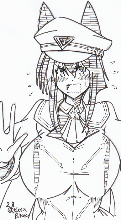 慌てるシュヴァルグランを描きました。 