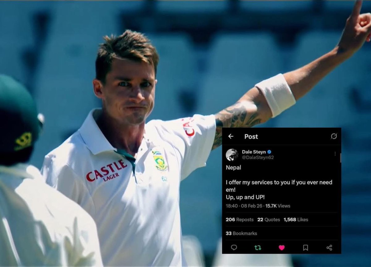 RONBupdates's tweet photo. Legendary Bowler Dale Steyn is ready to help team NEPAL. 🙏🏼 https://t.co/aEGwRkIRPH