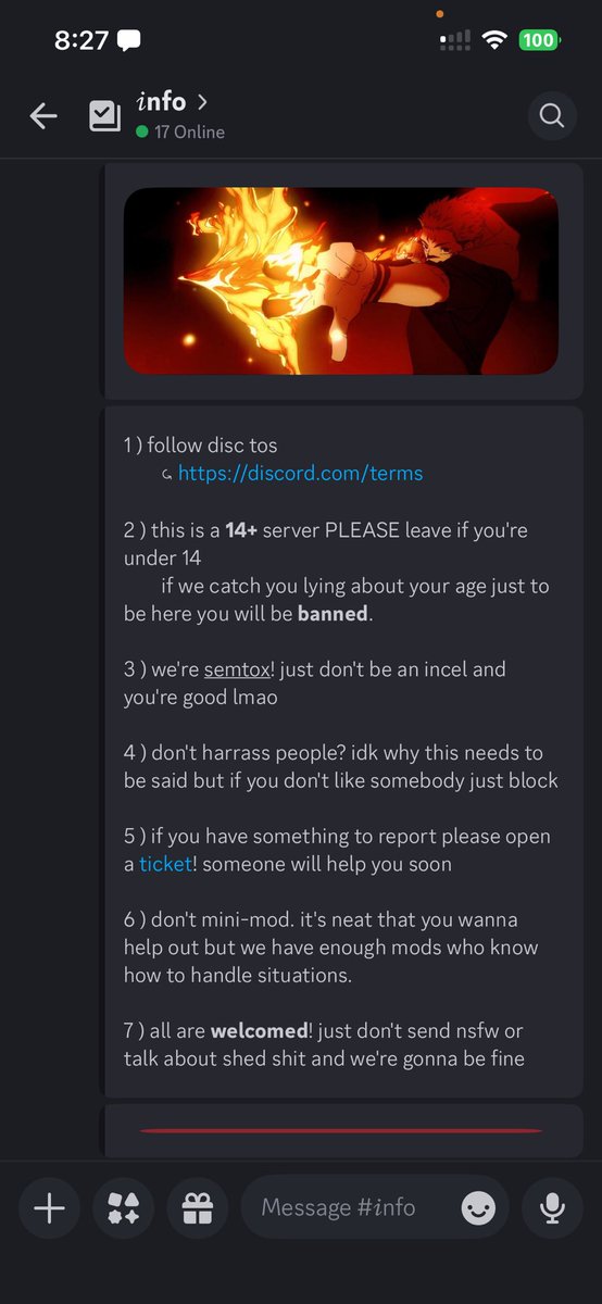 dancingthroughx's tweet photo. Hai I am never active here. Pls join our very cool and awesome and amazing jjk themed server we are very cool and awesome thank u. https://t.co/9MTvYlYpxY