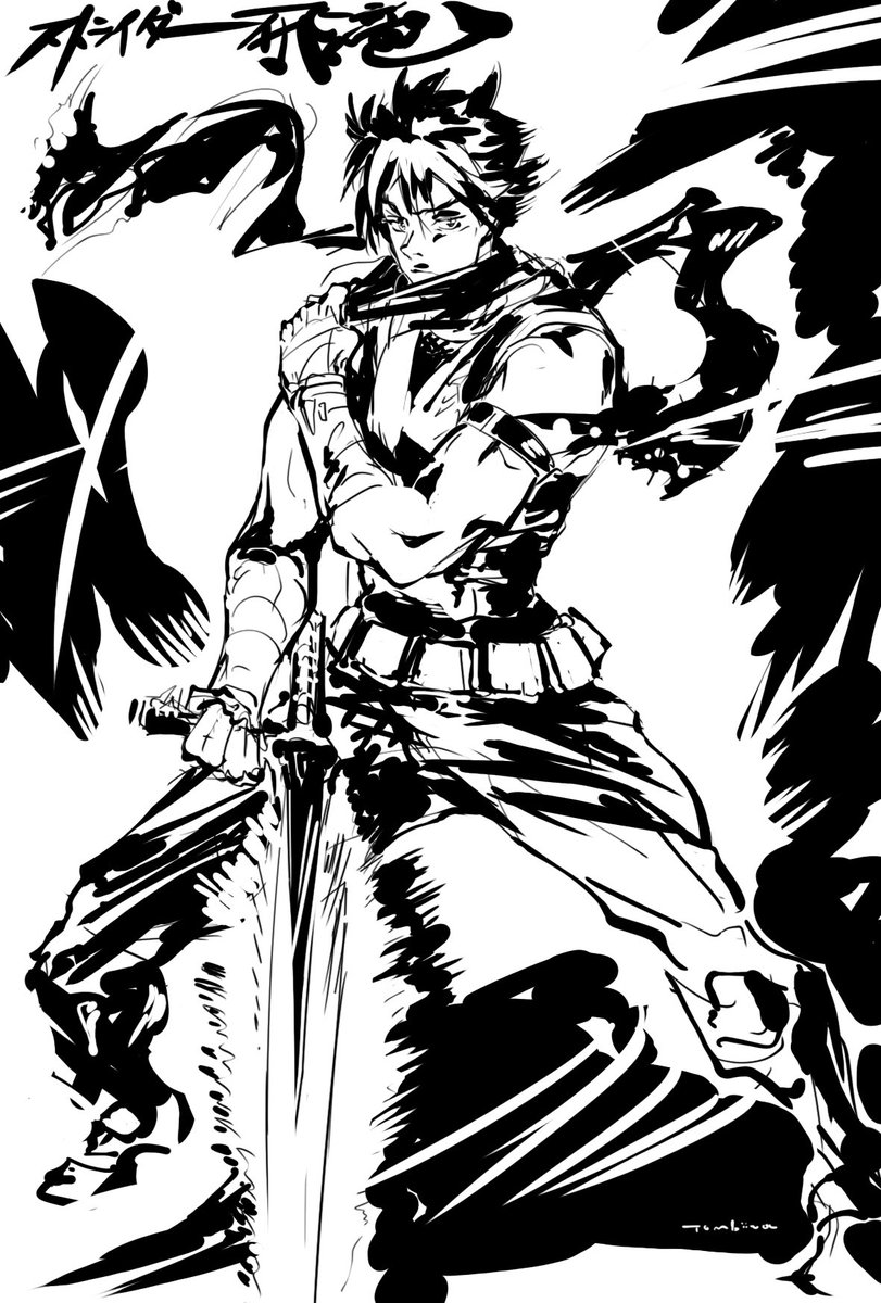 tombiiwa's tweet photo. ＃ストライダー飛竜
　ファンアートなり https://t.co/fJDthvMjqA