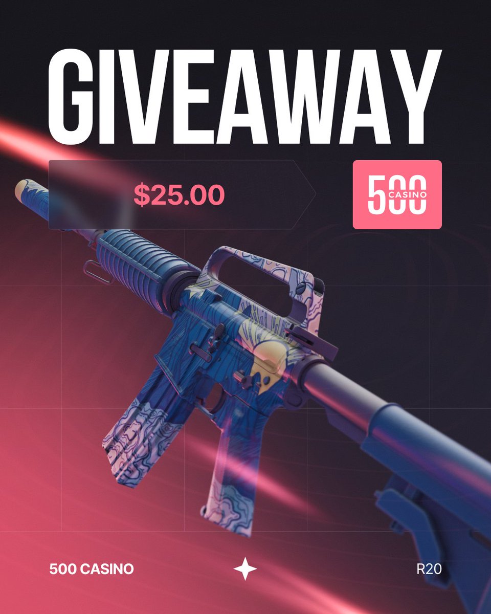 R20_cs's tweet photo. 💰 $25 GIVEAWAY!

✅ Follow me, @500Casino &amp; @csgo500
✅ Repost
✅ Repost Quoted Tweet

⏰ Rolling next week on stream! https://t.co/WSSBKsyElU