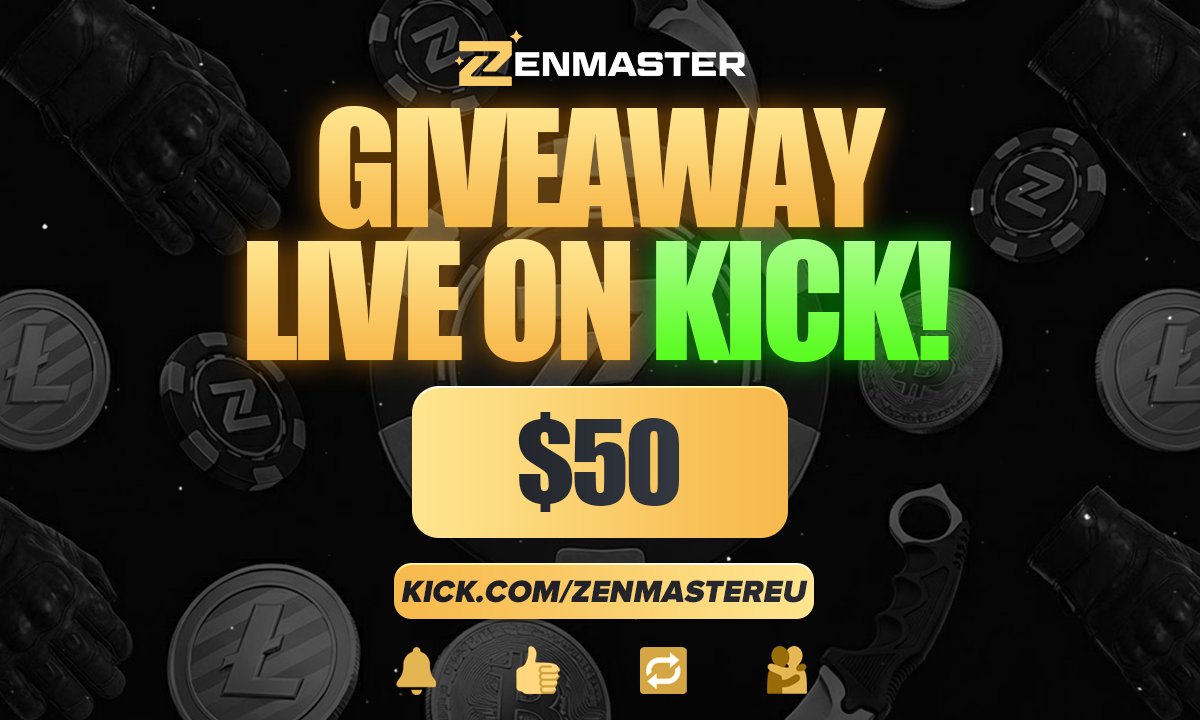 ZenMasterEU's tweet photo. 🎉WEEKLY GIVEAWAY! 🎉

Prize: $50 Crypto  💵

To Enter:⤵️ 
✅Follow @ZenMasterEU
✅Like + RT
✅Tag 1 friend

Watch us on https://t.co/etbjta4Oz8 - (FREE $ just for being active on chat)

We tip Profitable Calls, Free Battles and GIVEAWAY! 💵 

Winner picked in 7 Days. ⏳