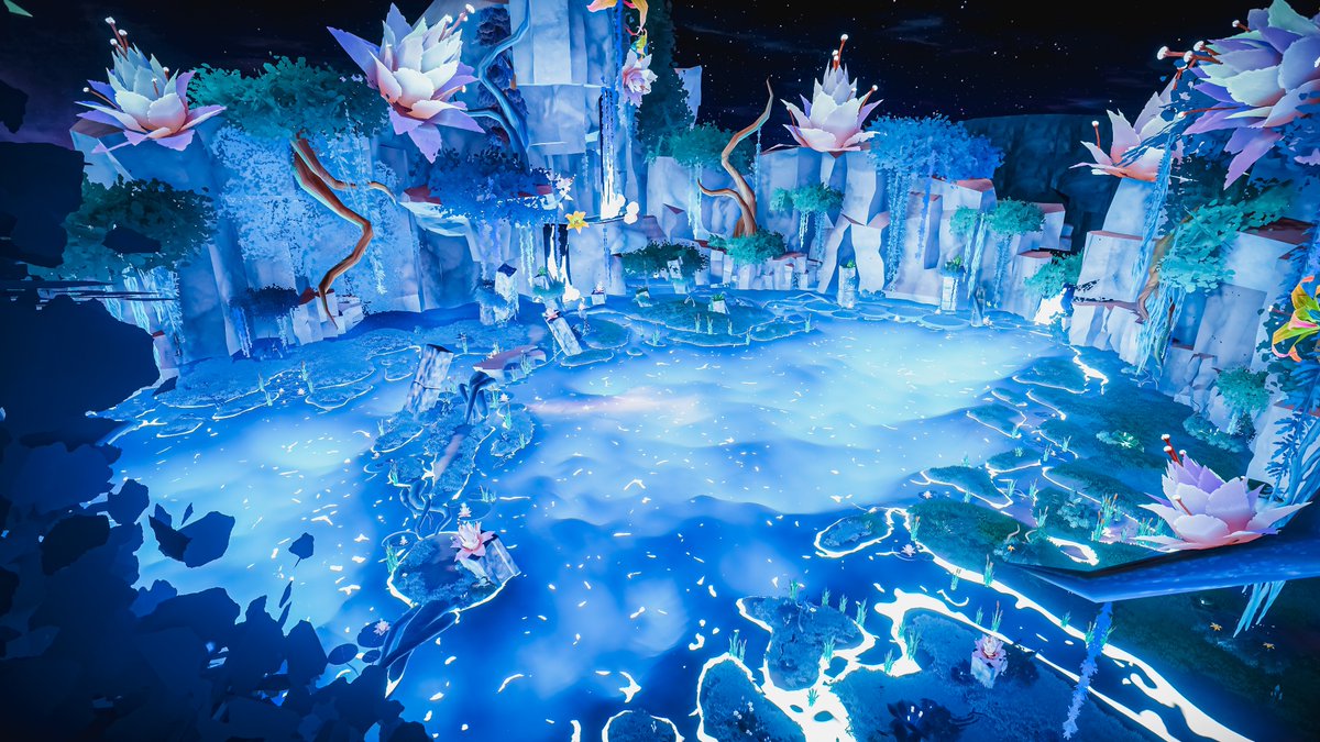 Neomance's tweet photo. The Dreamlike Glow Of The Moonit Lake
夢のような月湖の輝き

World : Vinelux River
Author : Shopow

World URL :
https://t.co/6WFBkTiUph

#VRChat_world紹介 #Neo写真 https://t.co/0bX6kYNagH