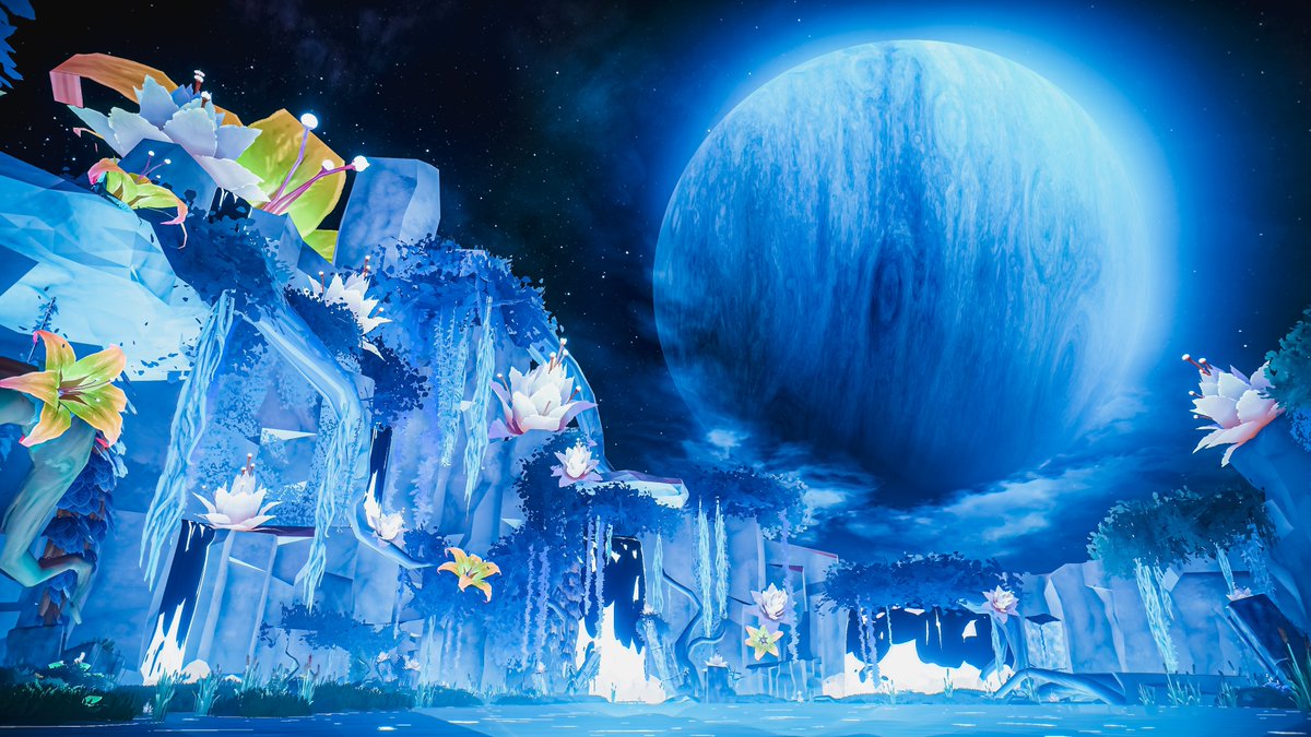 Neomance's tweet photo. The Dreamlike Glow Of The Moonit Lake
夢のような月湖の輝き

World : Vinelux River
Author : Shopow

World URL :
https://t.co/6WFBkTiUph

#VRChat_world紹介 #Neo写真 https://t.co/0bX6kYNagH
