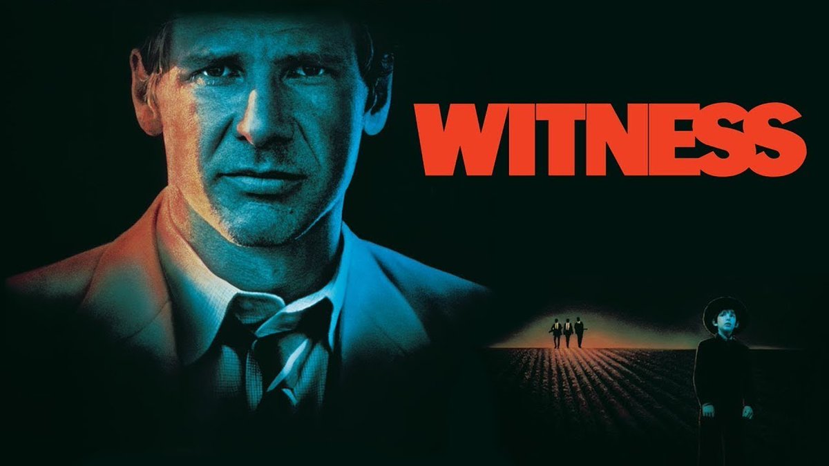 S40Films's tweet photo. 🎬 On This Day in Film – February 8, 1985 

Witness, directed by Peter Weir, this crime drama pairs Harrison Ford with an Amish community after a young Amish boy witnesses a murder. It earned multiple Oscar nominations, including Best Picture. 

#HarrisonFord #80sMovies https://t.co/IQ5lmlCr2l