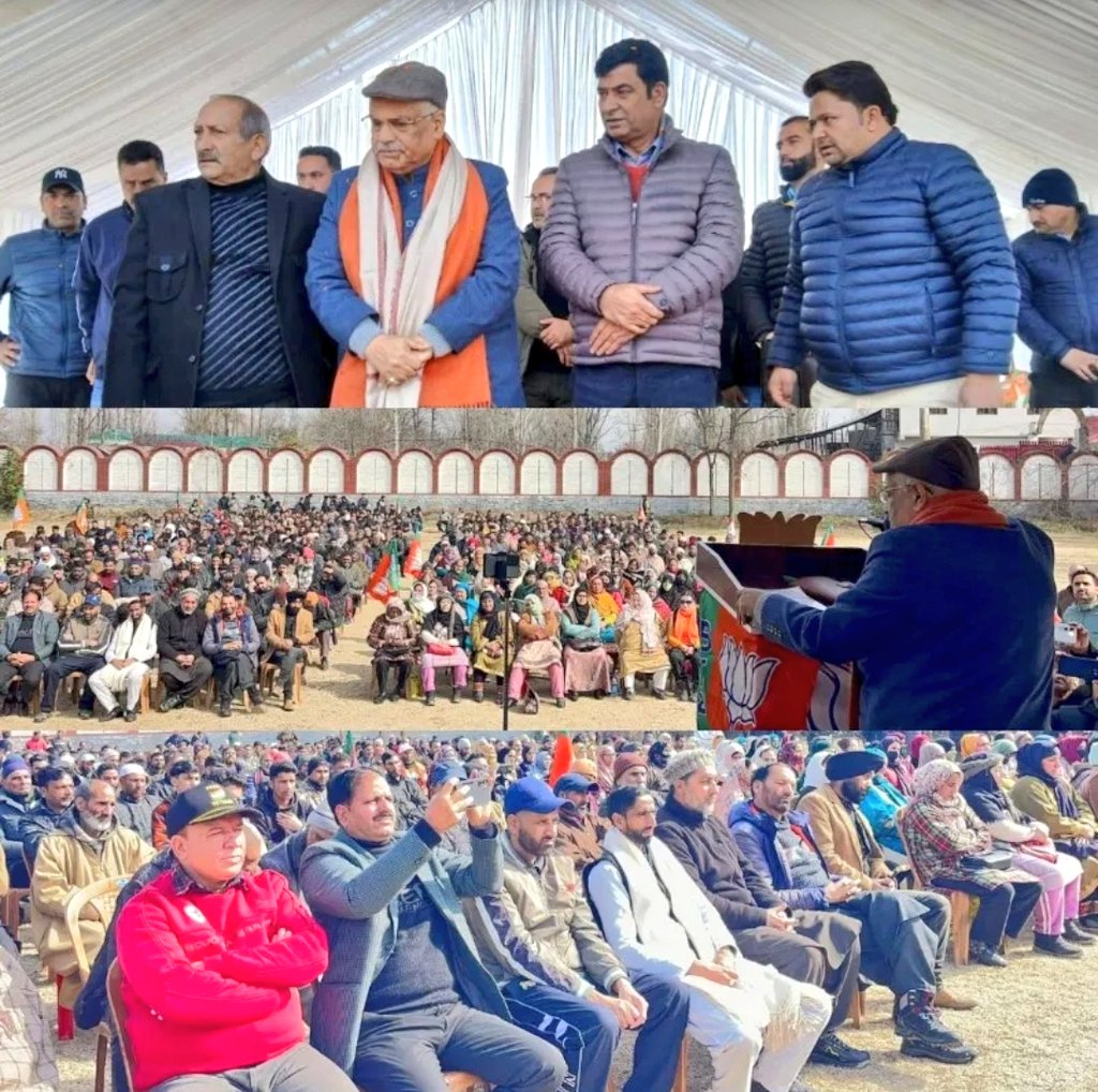 BJPNorthKmr's tweet photo. JK BJP General Secretary (Org) J&amp;K Shri @AshokKoul59 along with @manwarkhankmr General Secretary, @Mudasir4Wani  addressed a VB GRAM G Program held at the Dak Bungalow, Baramulla, where he strongly reaffirmed the BJP unwavering commitment to grassroots 1/2 https://t.co/9acFSw7kE0
