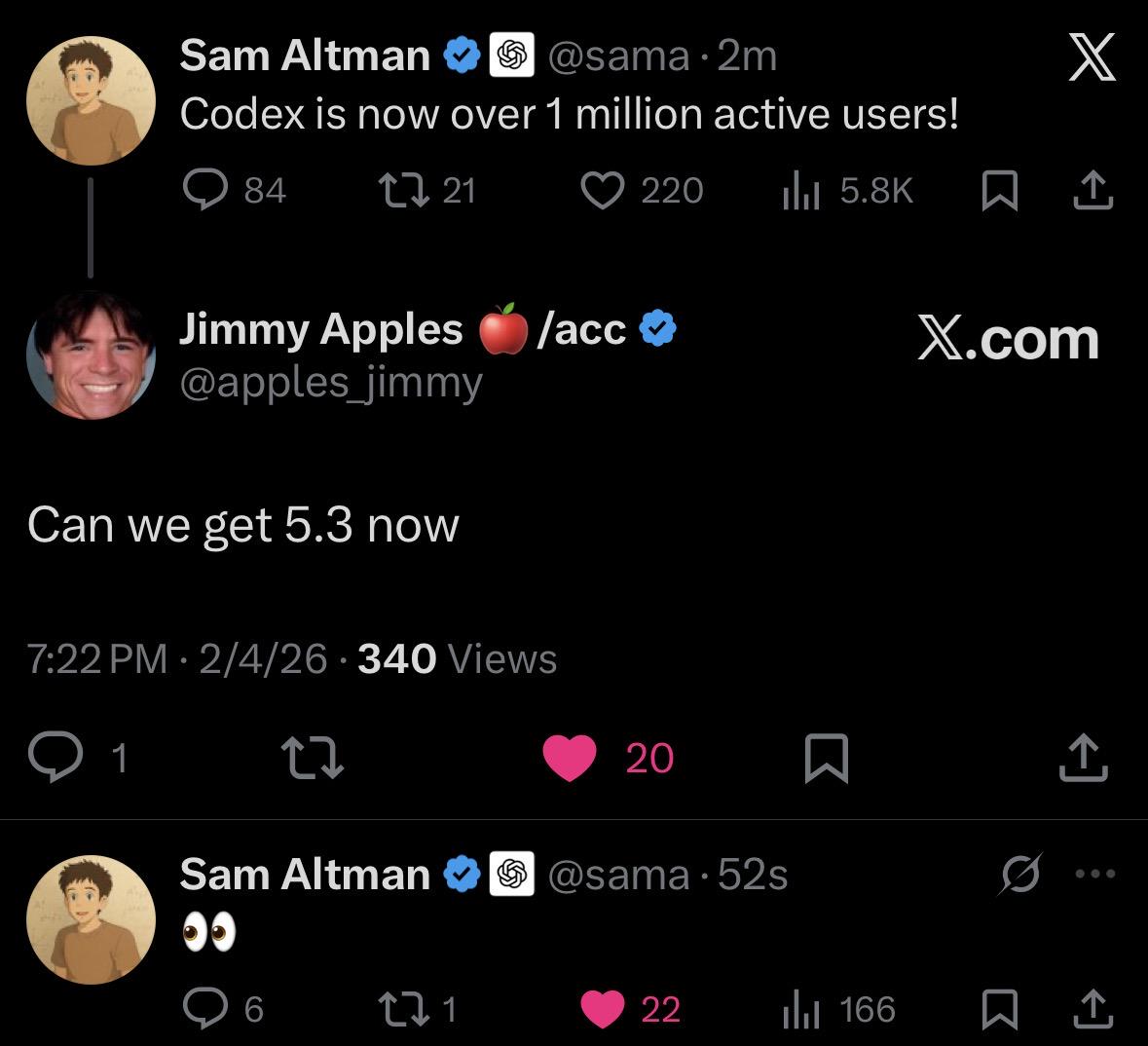 Codex 1M users tease