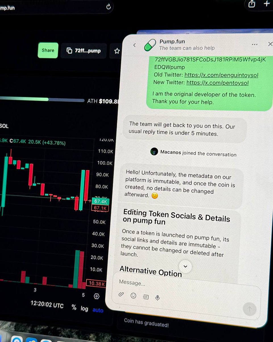 pentoysol's tweet photo. Community Update 🐧

Recently $PENTOY proved its strength by breaking into DexScreener’s top rankings 🔥

We fell off quickly cause X got blocked on launch day, leaving outdated links across DEX, AXIOM, and other platforms. Made it tough for people to find us.

We hit up @pumpfun but they can’t update metadata.
So we fixed everything manually.
Meanwhile we put $PENTOY in YOUR hands – and you didn’t miss 🤍

DEX (fixed):
https://t.co/Kkp0NLofao

All other platforms updated too

✅ All links live
✅ Official X active

CA: 72ffVGBJio781SFCoDsJ181RPiM5Wfvp4jKEDQWpump

Time to run it back.
Ready to take the top?
