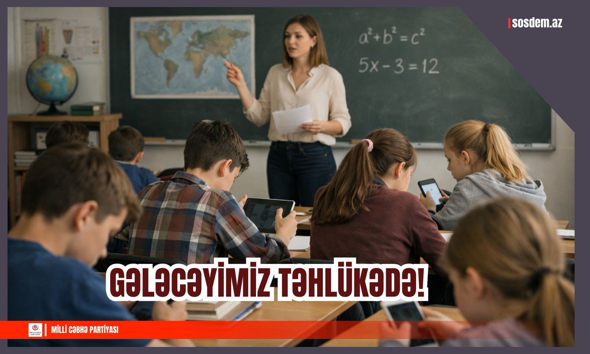 “Müəllimi nüfuzdan saldıq, millətin gələcəyi təhlükədədir” - MCP rəsmisi 

sosdem.az/?p=10041

#millicebhepartiyasi
