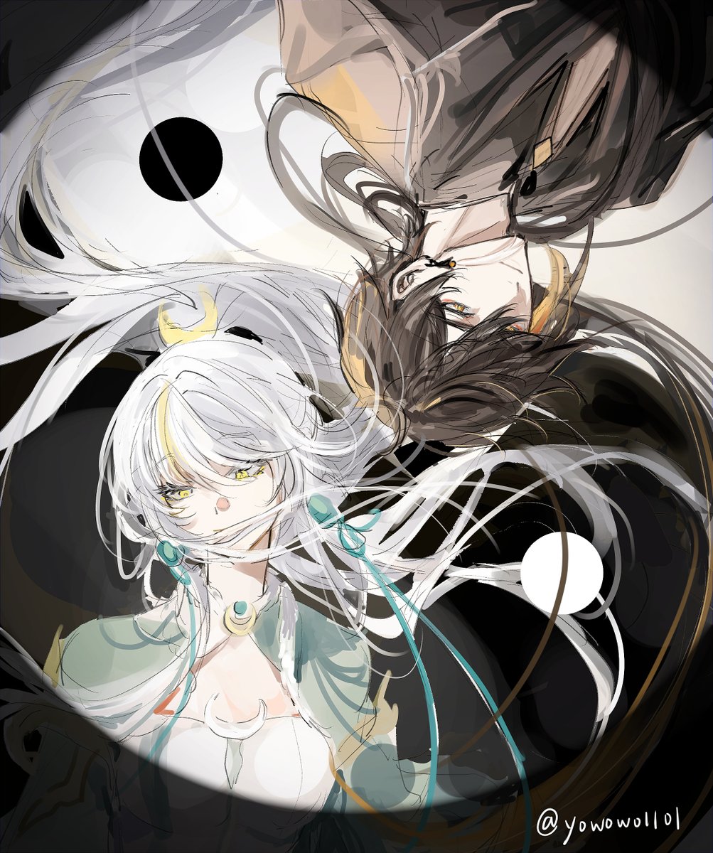 yowowo1101's tweet image. #Zhongli #Zibai