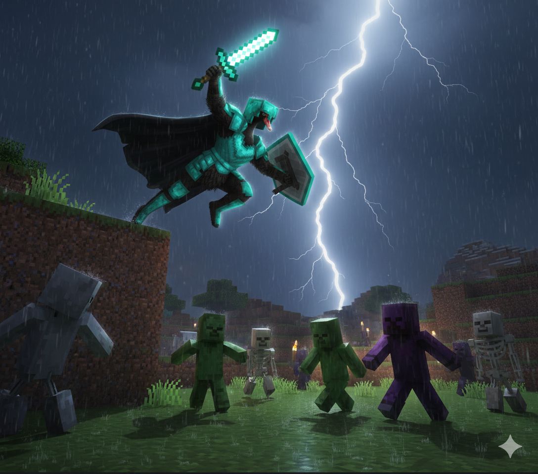 DWAN0707's tweet photo. $Dwan Mode: Activated. 🦢⚔️

#Minecraft #Diamomd #DWAN https://t.co/t6YUnqB1yu