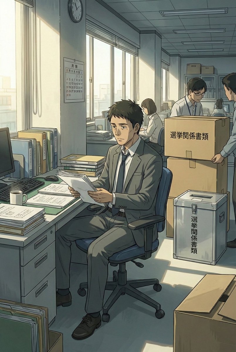 「選挙」は終わった。
今朝からまた、淡々とした「事務」が再開される。

選挙明けの月曜日。

この世界のシステムを止めないために、今日も我々は行政を執行する。

#漫画が読めるハッシュタグ #理不尽 #自治体職員