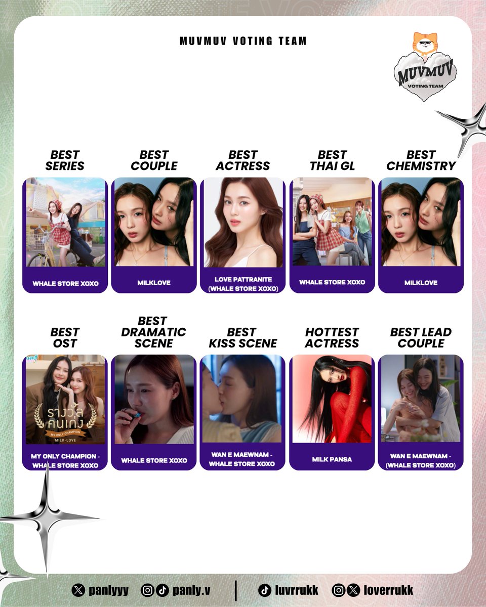 #MilkLove #มิ้ลค์เลิฟ #WhaleStorexoxo #loverrukk #MilkPansa

📣Voting is more fun with MilkLove’s music, right? 💚💖 Thank you to all the Muvmuvs who joined our trial run on Stationhead for our streaming x voting party! This won’t be the last! 😉

If you have any feedback or song