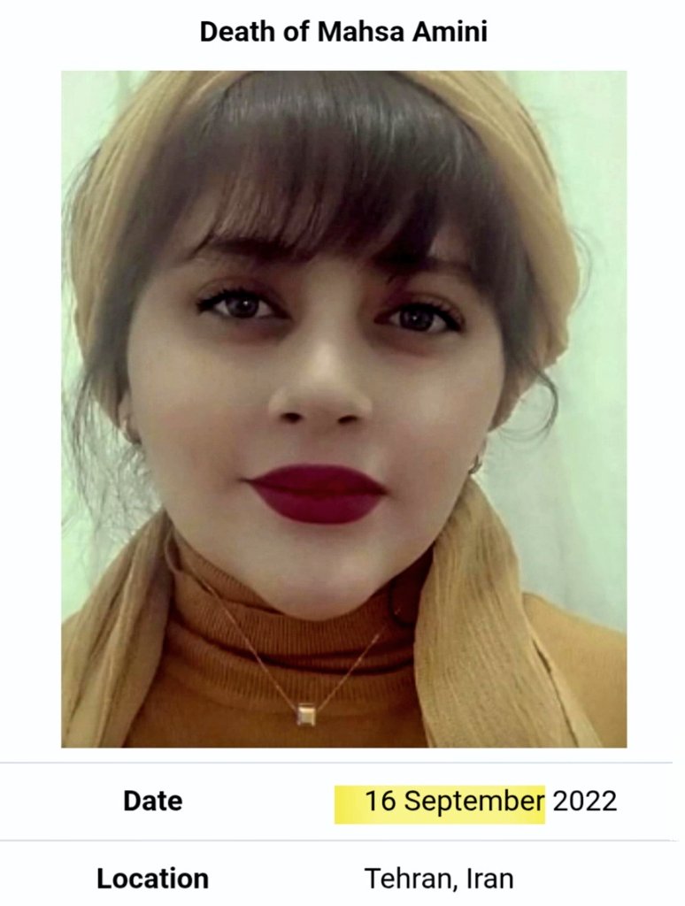 <a href="/khamenei_ir/">Khamenei.ir</a> 😉
  1978➡️➡️2022
Der Anfang ist #das_Ende und das Ende ist der Anfang
#MahsaAmini🦄
#مهسا_امینی
#طبس
<a href="/SamanthaIrani/">Simin 🏴🎗️</a> 🙃