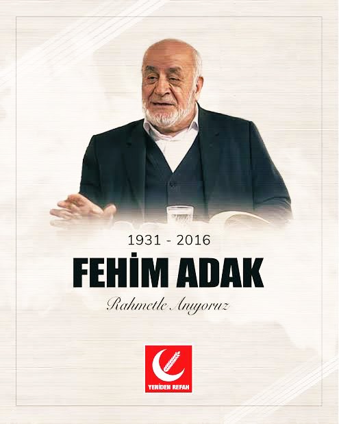 Siyasi yaşamında Mardin'e ve bölgeye, genelde Ülkeye çok önemli hizmetler yapmış olan Ticaret, Bayındırlık,Gıda Tarım Bakanlıkları yapmış olan rahmetli Fehim Adak’a ölüm yıldönümünde Allah’tan rahmet diliyorum.

Görevdeki Bakanlar inşallah kendisini örnek alıp halka hizmet eder !