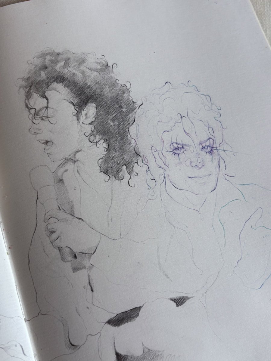 _mssjaxn's tweet photo. #mjart 💙💜 https://t.co/ujEZvY80O4