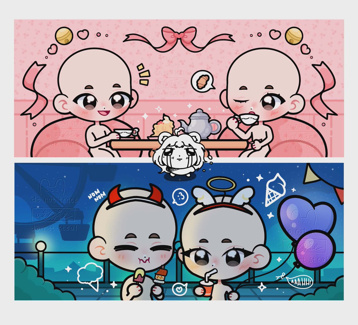 [NEW BANNERS ‼️] These are permanent services ✨

 ✦ 35 usd each
 ✦ can add 1-2 pets 
 ✦ 3 slots each banner
 ✦ available now on VGen!

↻  +  ♡︎  highly appreciated!