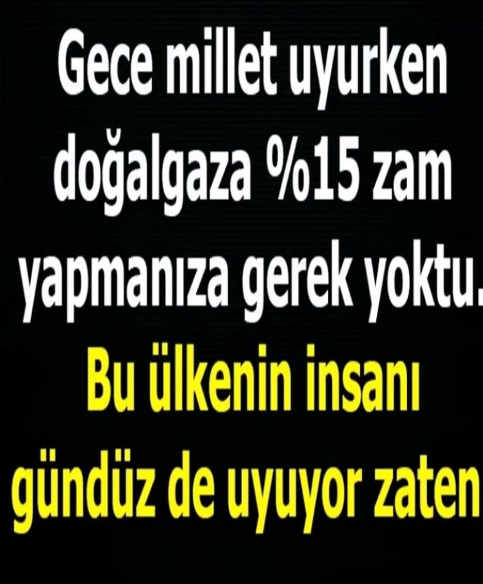 yasar6743019303's tweet photo. Aynen doğru haydi gözünüz aydın yine doğal gaza elektirige suya zam var bir gece ansızın düzenleme yapacağız zam deyil ama Alkislayin troller corbacilar dünyada eflasyon aynı  gida fiyatları düşerken bizde yükseliyor #EmekliyePlanlıSefalet https://t.co/wPQuA1RsVq