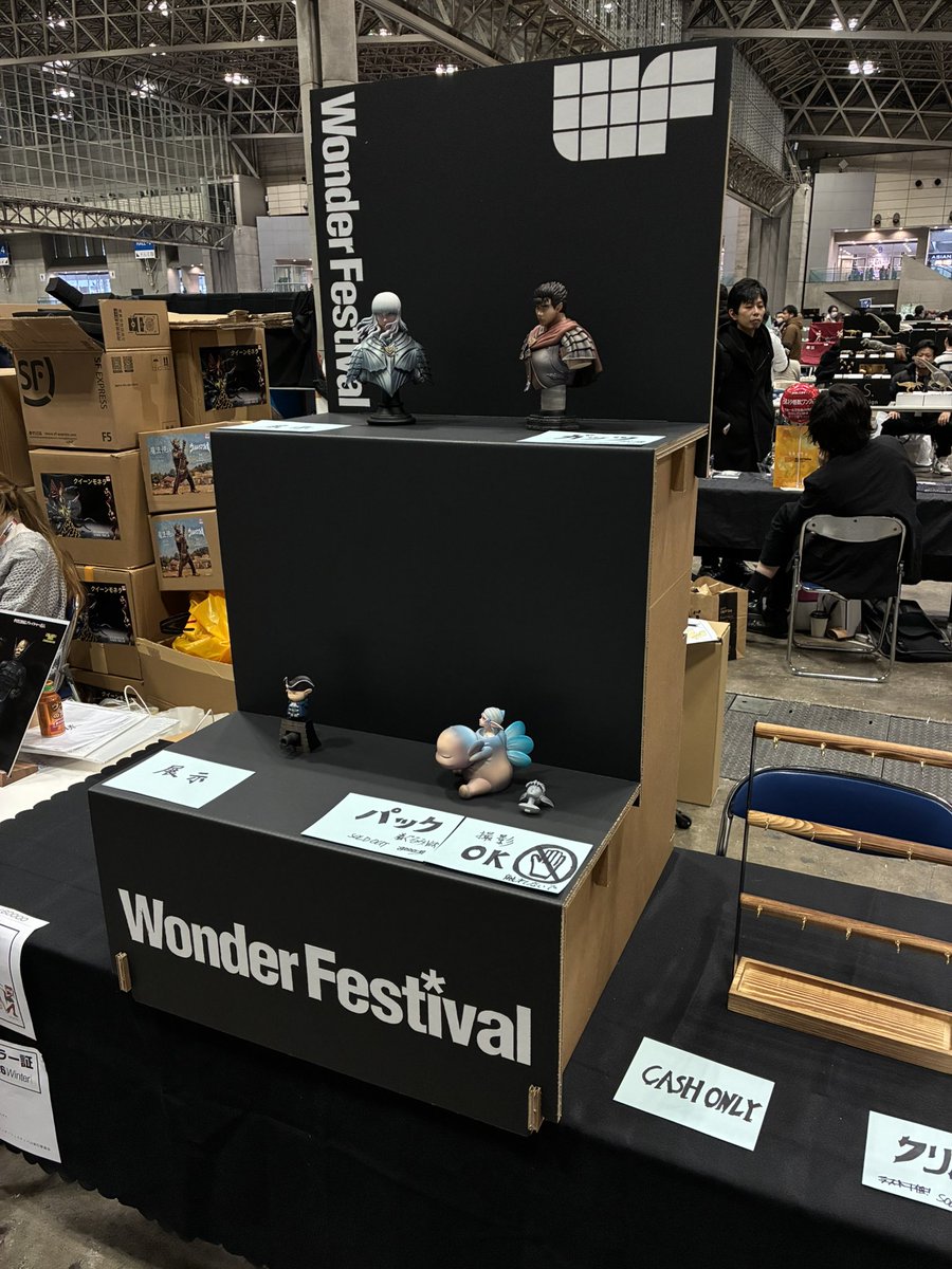 ワンフェスお疲れ様でした！ご購入頂いた、写真撮ってくれた方々本当にありがとうございます！またよろしくお願いします🙇