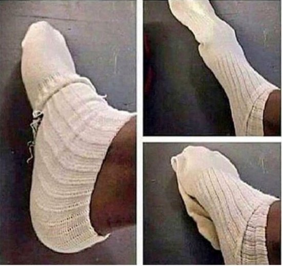 Today's kids will never know what it was like to create our own ankle socks