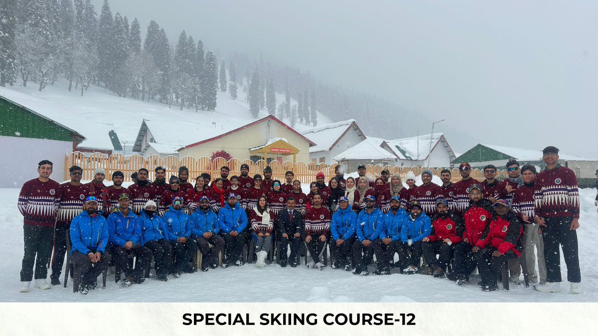 jimwsofficial's tweet photo. Basic Skiing Course–70 &amp; Special Skiing Course–12 successfully concluded at JIM &amp; WS, Sonamarg. 
#Skiing #Sonamarg #JIMWS #WinterTraining https://t.co/Fu8e8FtZbs